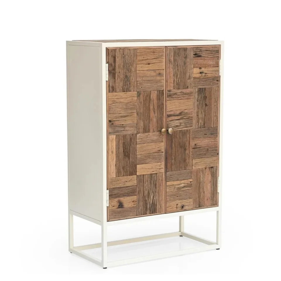 Patchwork-front cabinet — Karma Inc furniture collection
