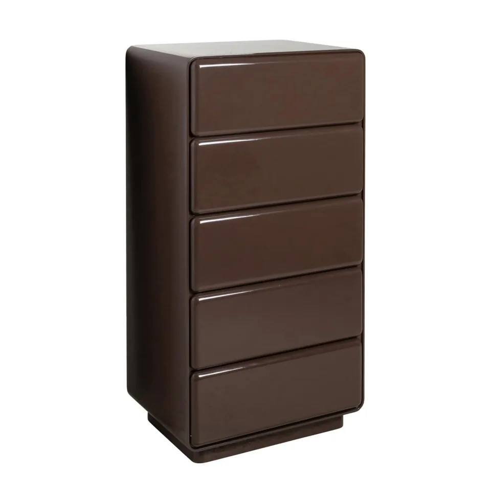 Tall chest with rounded drawers — Karma Inc furniture collection