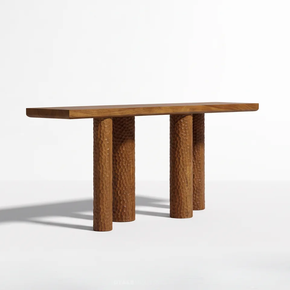 Console table with fluted legs — Karma Inc furniture collection