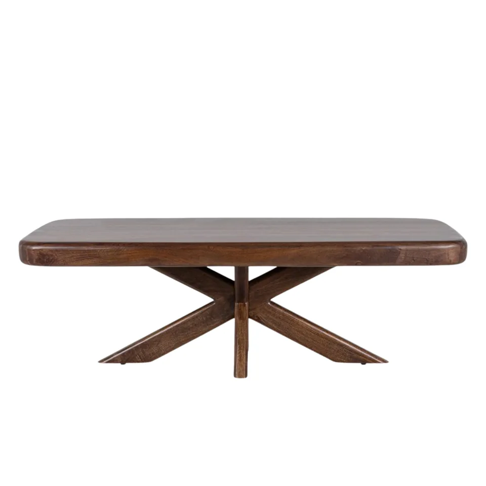Dining table with crossed base — Karma Inc furniture collection