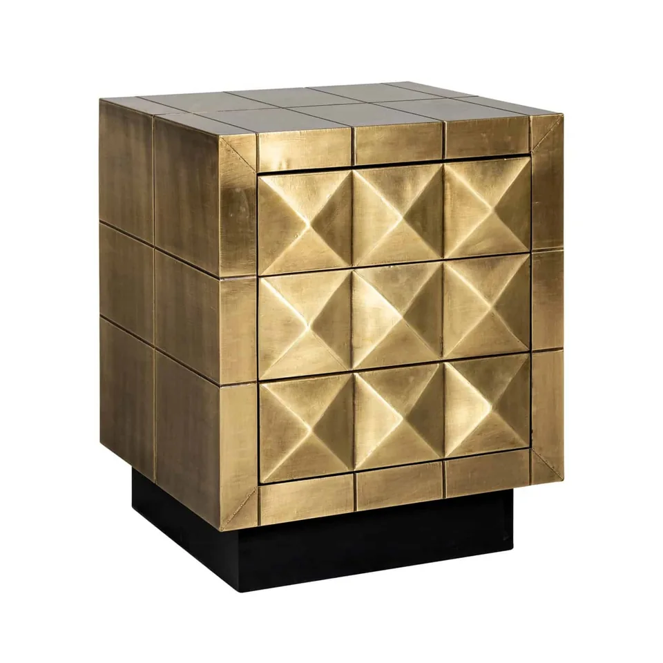 Geometric-front end table — Karma Inc furniture collection