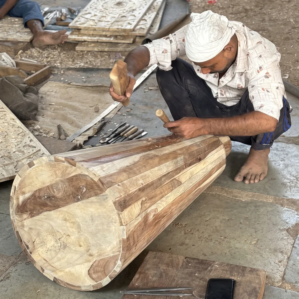 Hand carving & shaping — Karma Inc