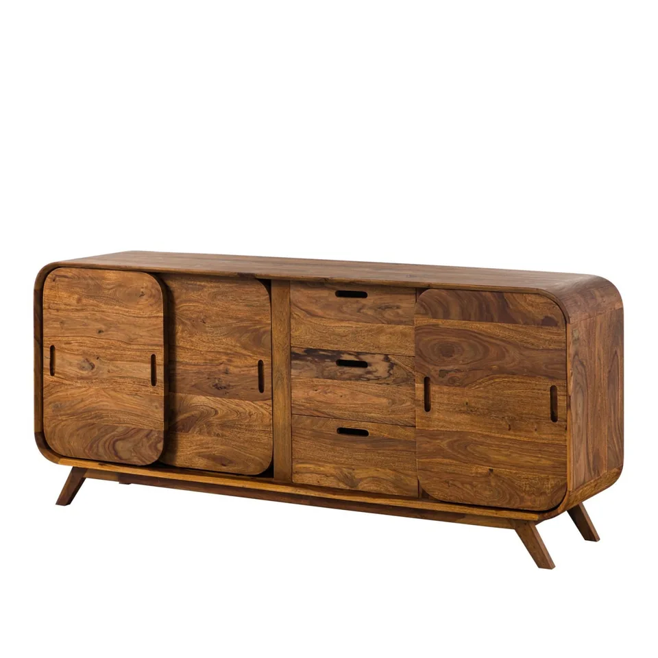 Rounded mixed-storage sideboard — Karma Inc furniture collection