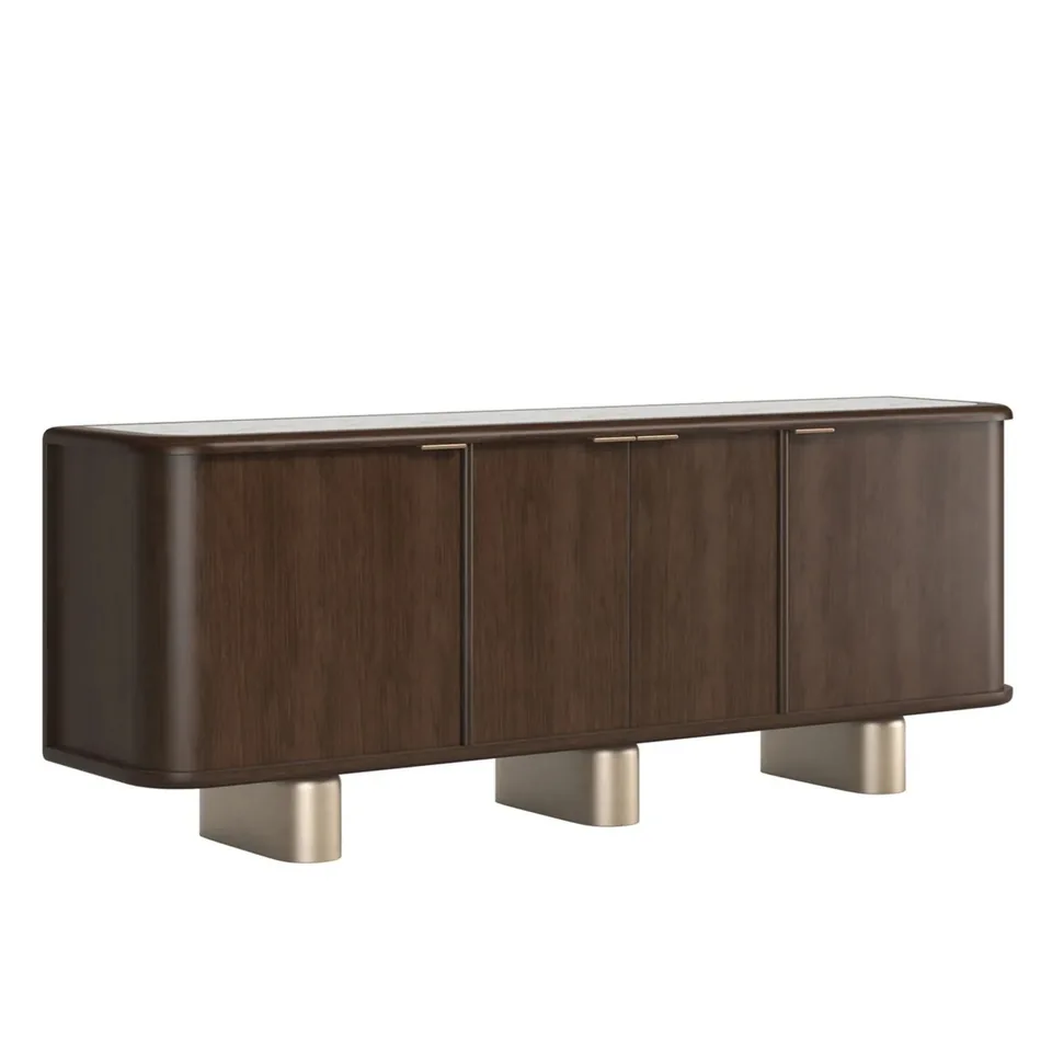 Rounded dark sideboard — Karma Inc furniture collection