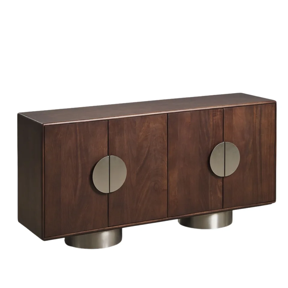 Sideboard with circular handles — Karma Inc furniture collection