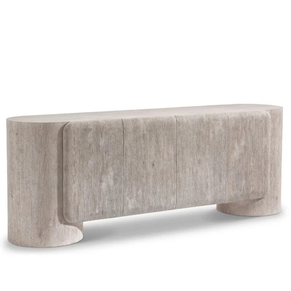 Pale sideboard with curved ends — Karma Inc furniture collection