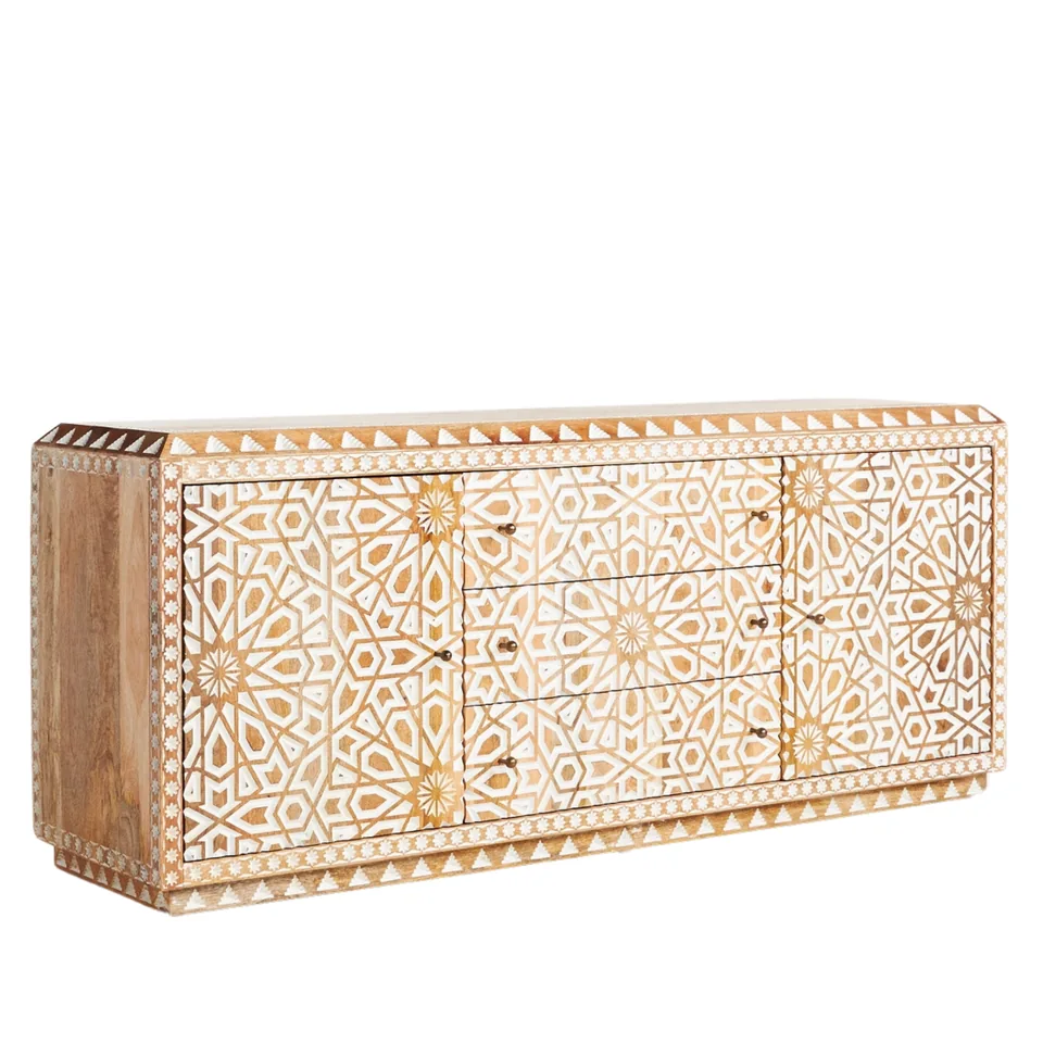 Geometric patterned sideboard — Karma Inc furniture collection