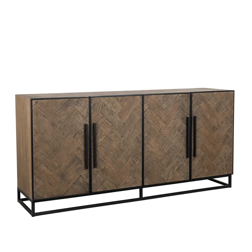 Chevron sideboard in dark frame — Karma Inc furniture collection