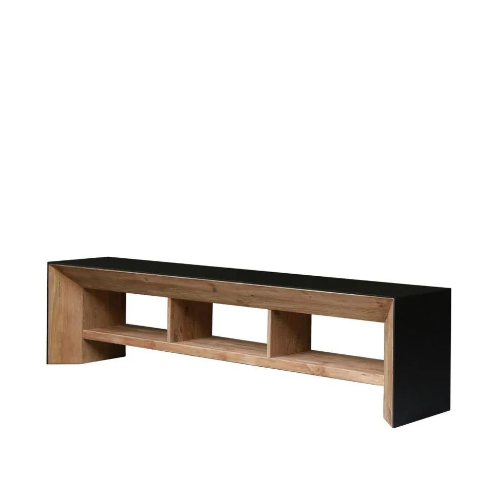 Open two-tone TV cabinet — Karma Inc furniture collection