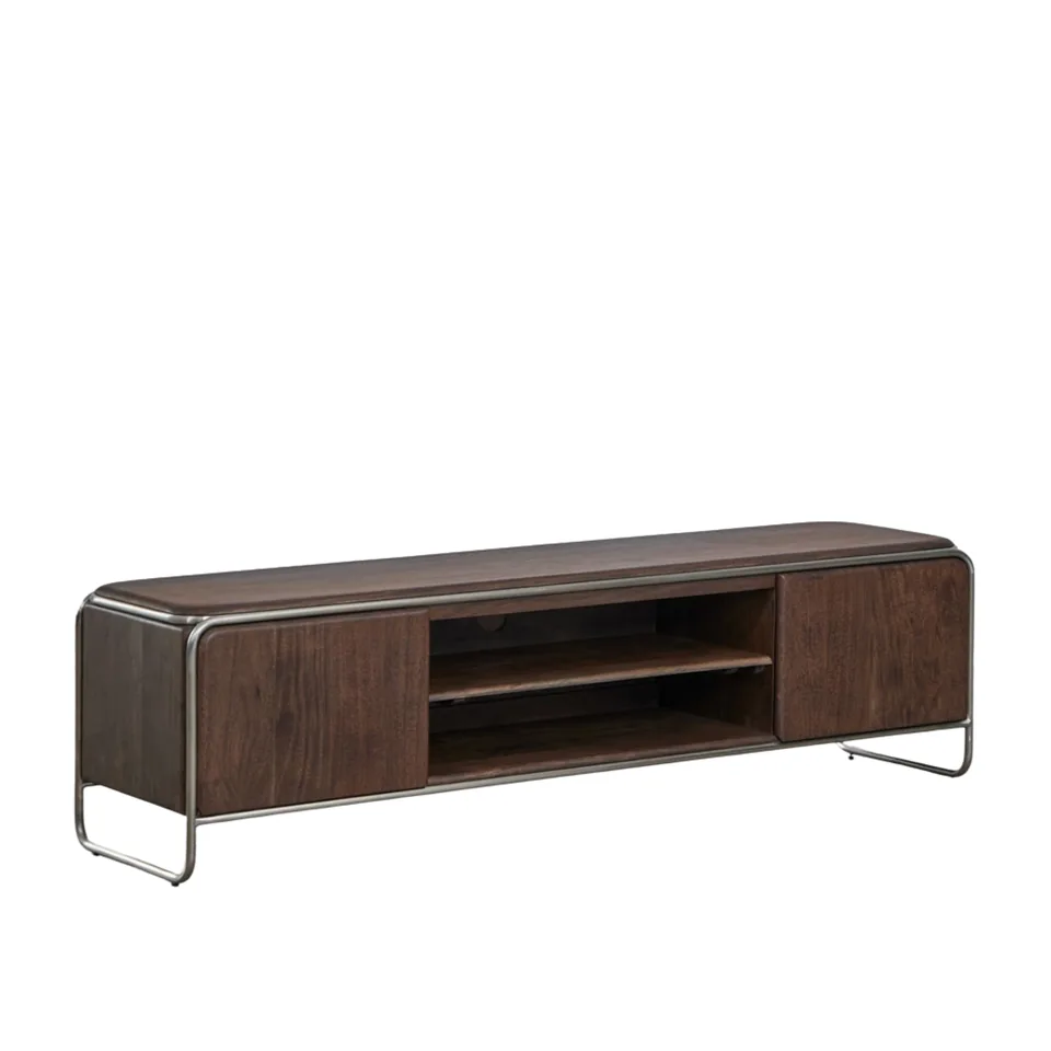 TV cabinet with open centre shelves — Karma Inc furniture collection